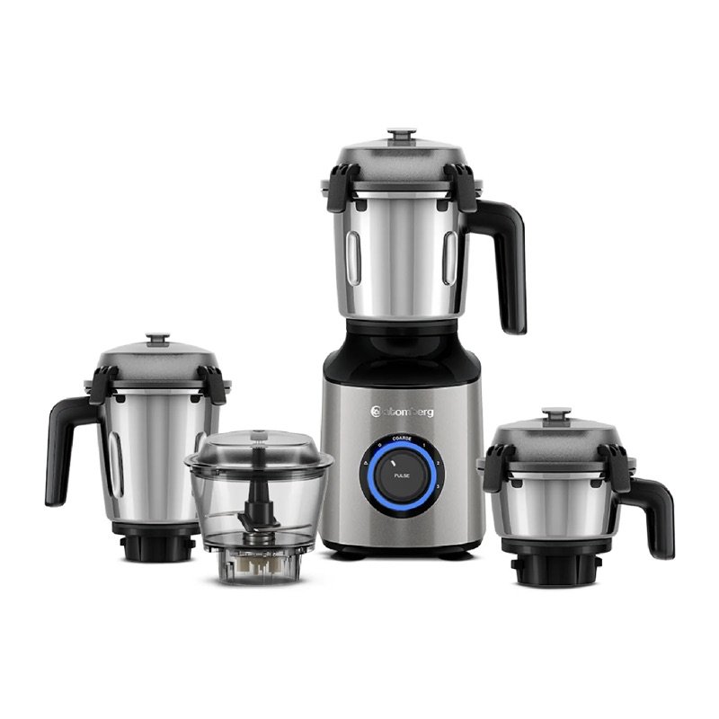 Atomberg Zenova Special Edition Mixer Grinder | Unique Coarse Mode for Silbatta-like Texture | Intelligent BLDC Motor | Safety Features | 4 Jars including Chopper | Heirloom Copper - Red Wine